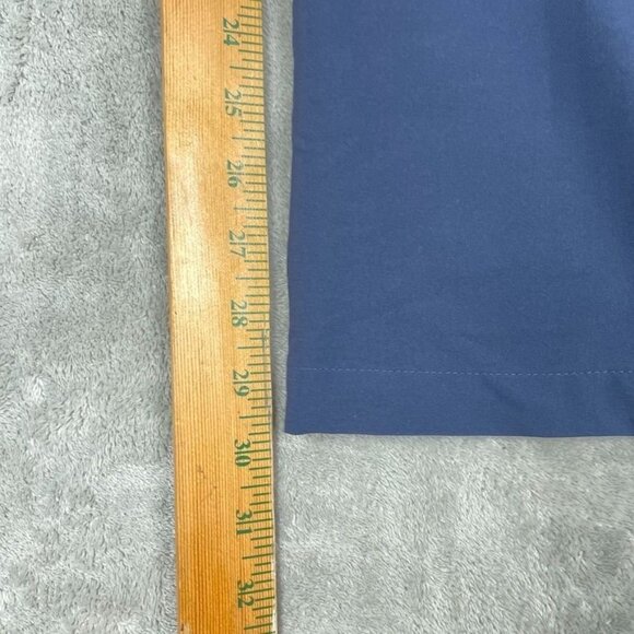 Mens Navy Blue Performance Pants 34X30 Stretch Polyester Blend a0053 - Picture 2 of 9